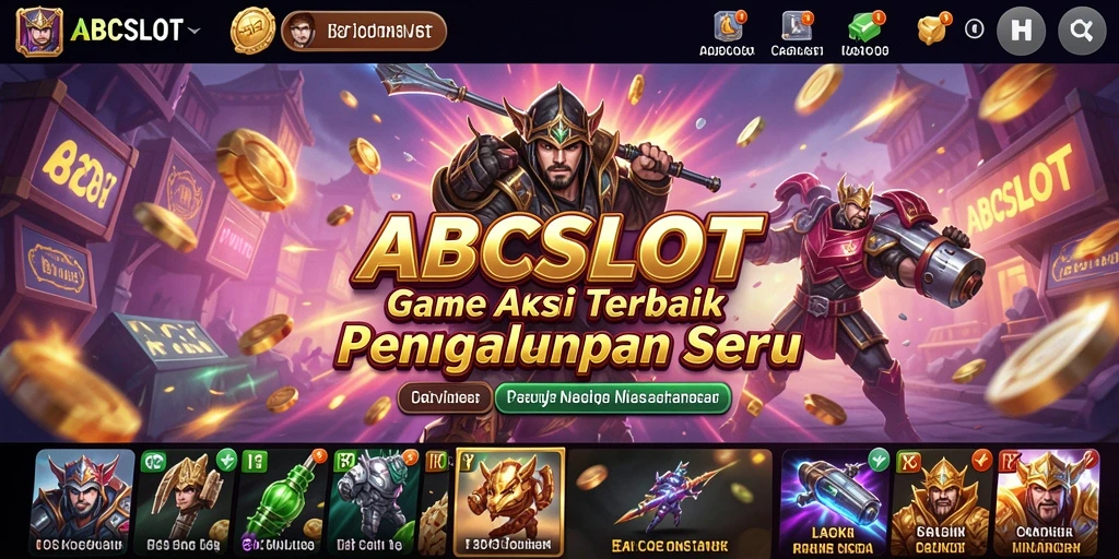 Screenshot menampilkan permainan seru dan aksi mendebarkan di ABCSLOT.