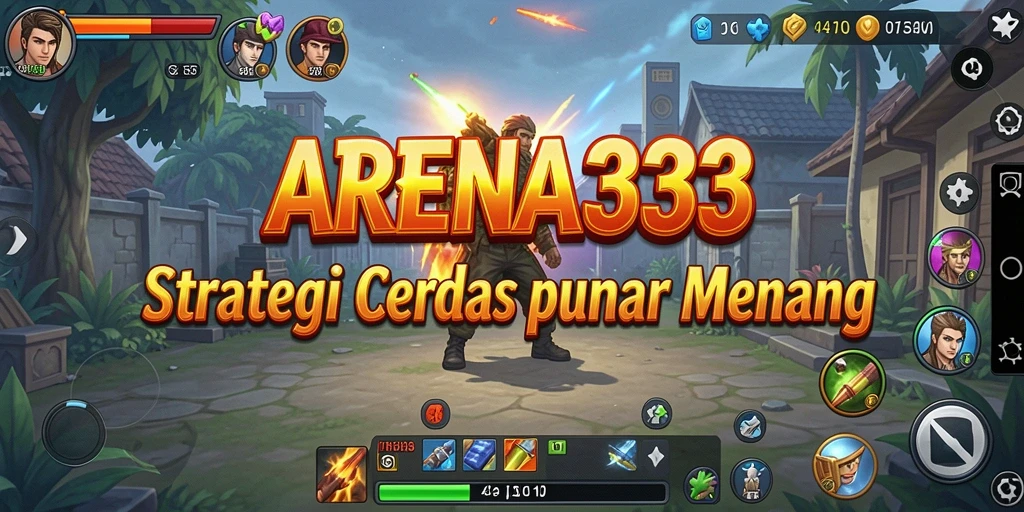 Tangkapan layar gameplay yang penuh aksi dari ARENA333.