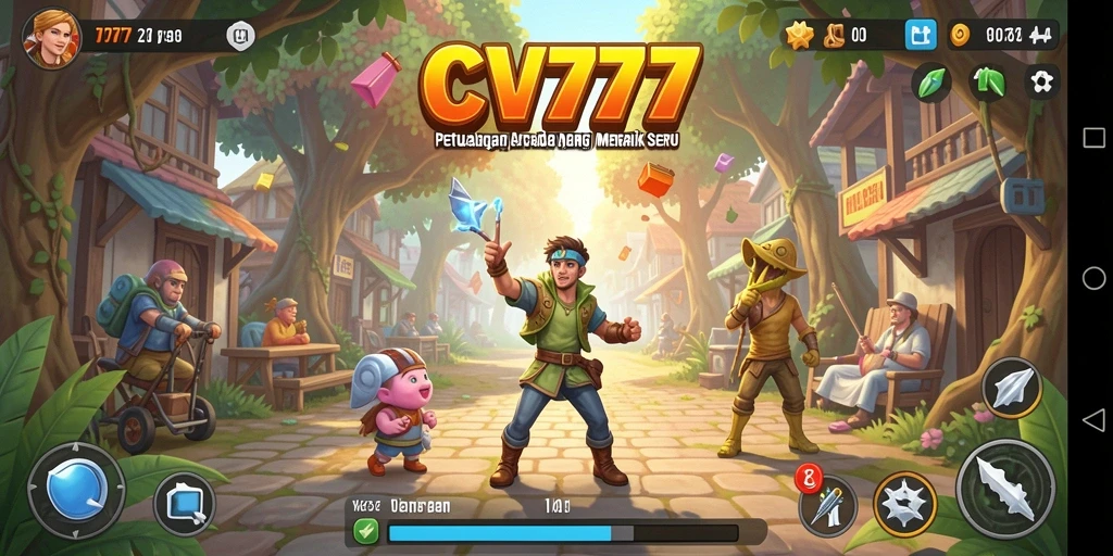 Tangkapan layar menunjukkan gameplay seru di CV777.