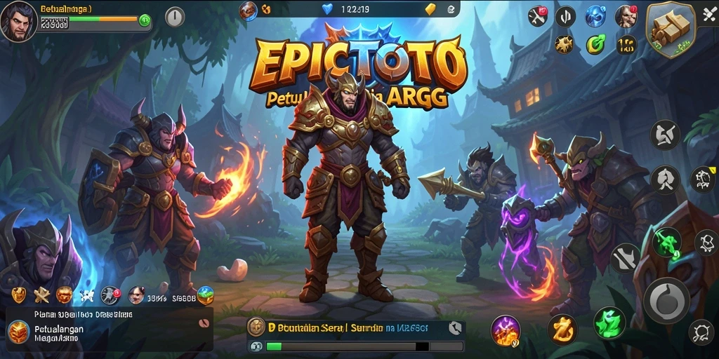 Tampilan gameplay seru dari EPICTOTO yang menampilkan aksi ARPG intens.