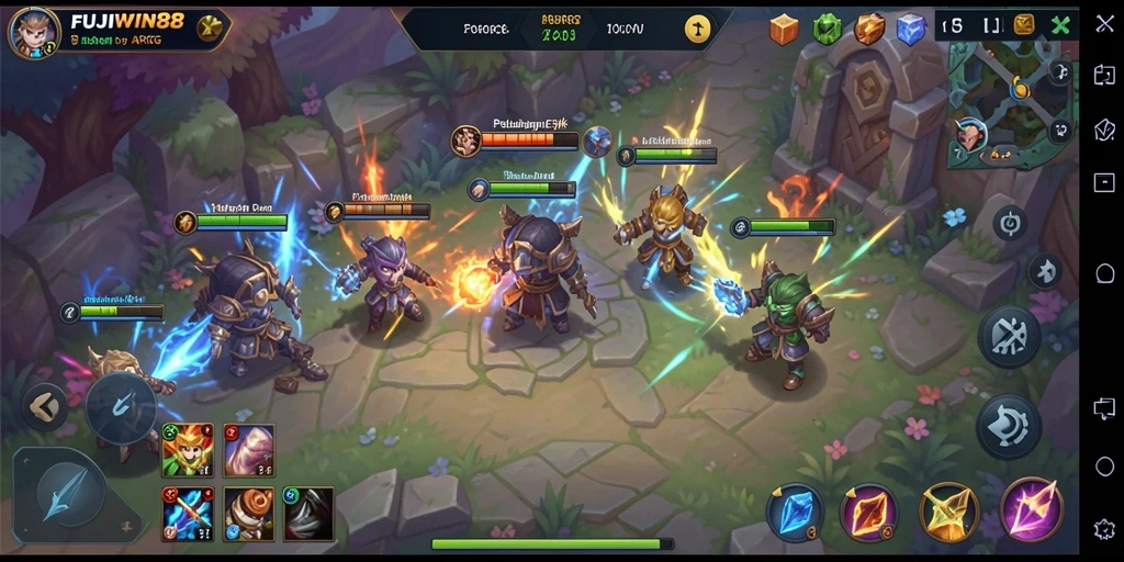Tampilan gameplay seru dari FUJIWIN88 dalam dunia ARPG.