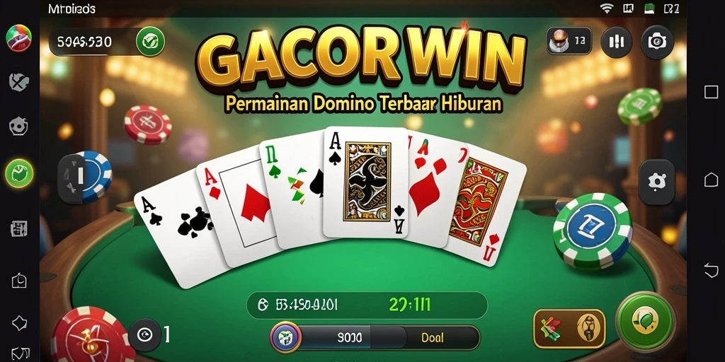Screenshot utama GACORWIN menampilkan gameplay seru Domino.