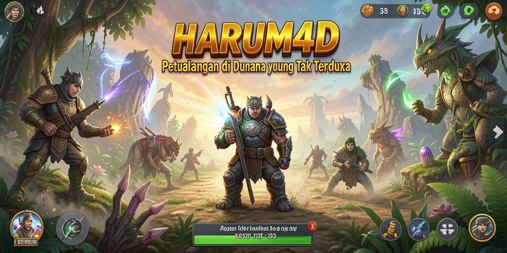 Gameplay seru HARUM4D dengan misi petualangan yang menantang.
