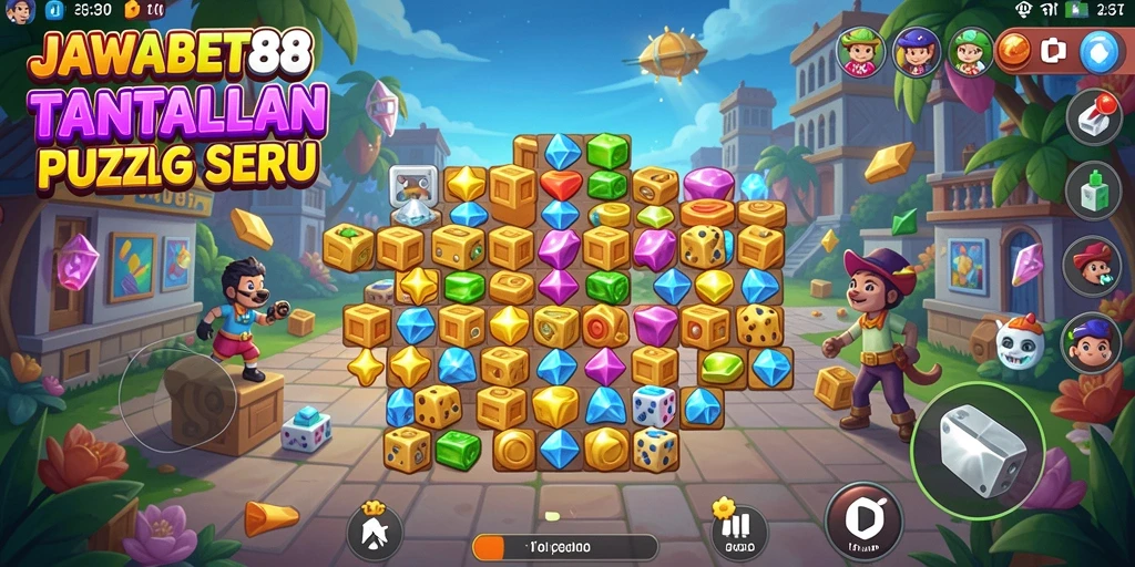 Gameplay seru dan menantang di JAWABET88 saat menyelesaikan puzzle.