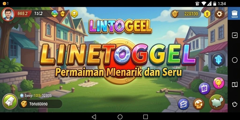 Tampilan gameplay menarik dari LINETOGEL dengan berbagai puzzle.