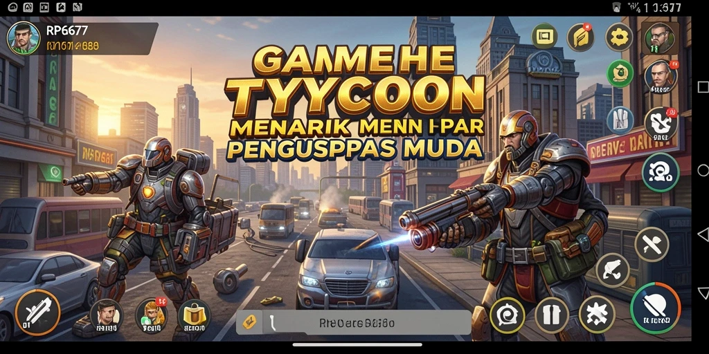 Tampilan menarik RP6677 saat menjalankan bisnis Tycoon.