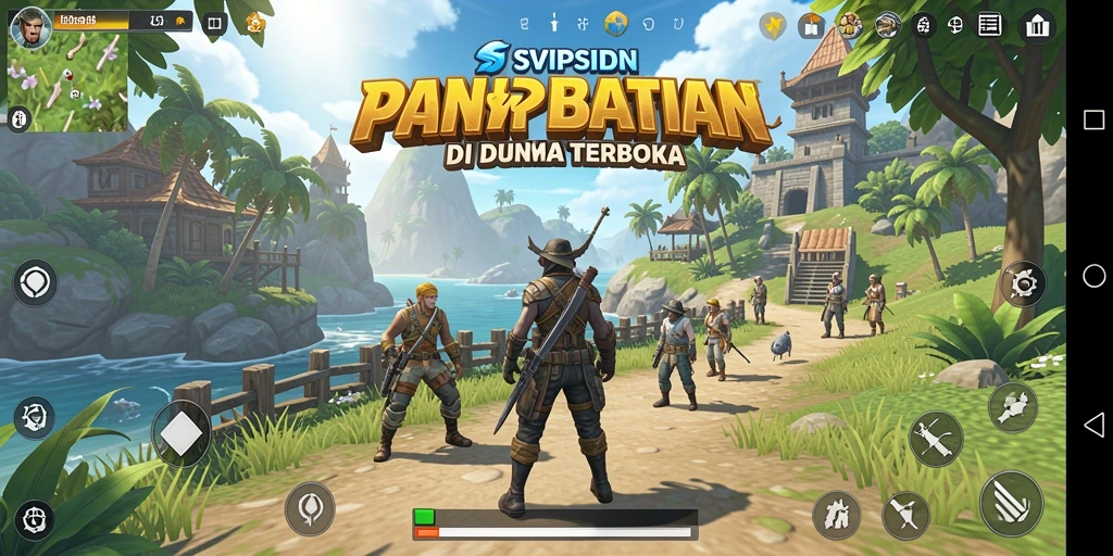 Tampilan gameplay SVIPSIDN yang menarik dalam dunia terbuka.