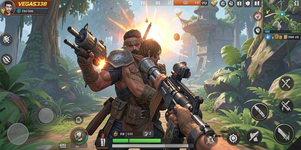 Tampilan gameplay VEGAS338 yang memukau dan penuh aksi.